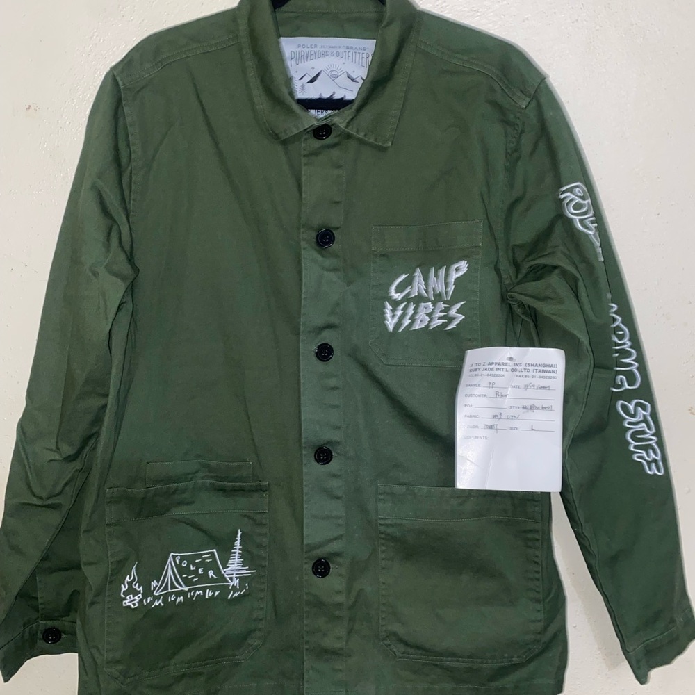 Poler Chore Coat new with tags sample release size large